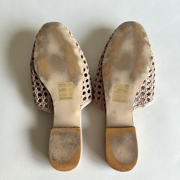 ASOS Shoes Cream Patent Leather Weaving Mules size 6 - Picture 12 of 13